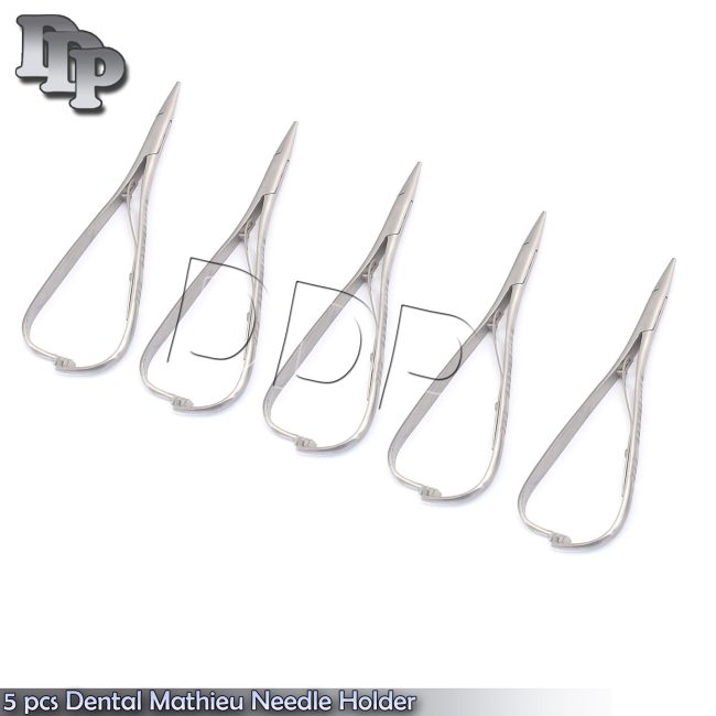 Set Of 5 Mathieu Needle Holder Forceps Bracket Removing Plier