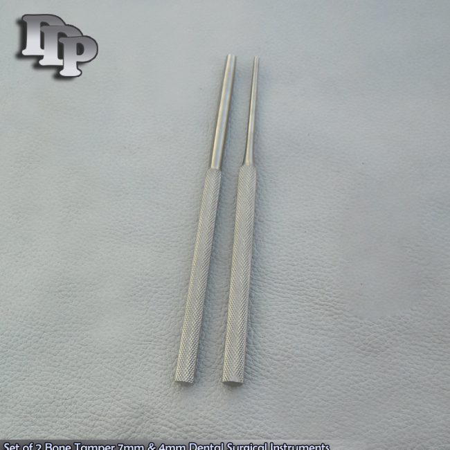 Set of 2 Bone Tamper 7mm & 4mm Dental Surgical Instruments