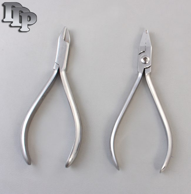 Set of 2 Jarabak Light Wire Plier & Aderer 3 Jaw Plier Orthodontic Dental