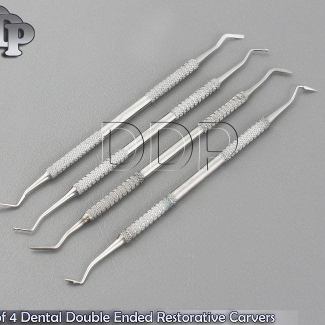 Set of 4 Dental Composite Filling Double Ended Restorative Carvers,Pr-179
