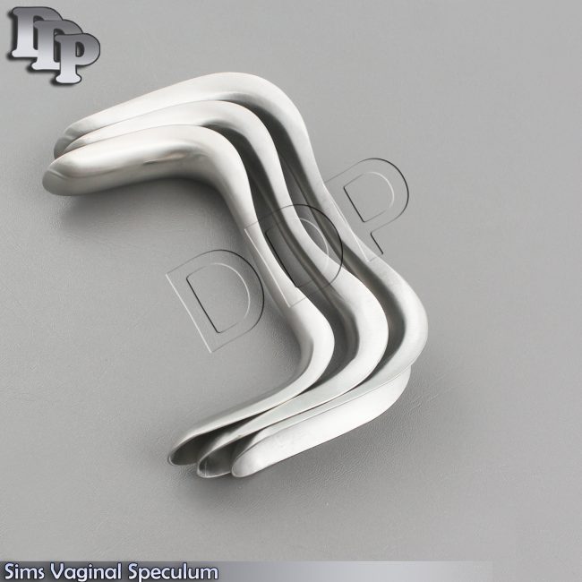 Sims Vaginal Speculum, D/Ended 3 Pcs Set OB/Gynecology Surgical Instruments