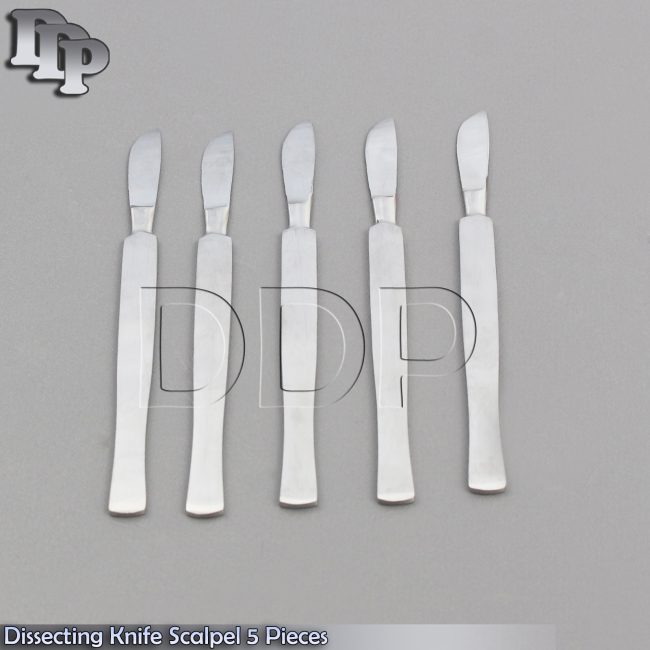 Surgical Dissecting Knife Scalpel 5 Pieces, Surgical Instruments