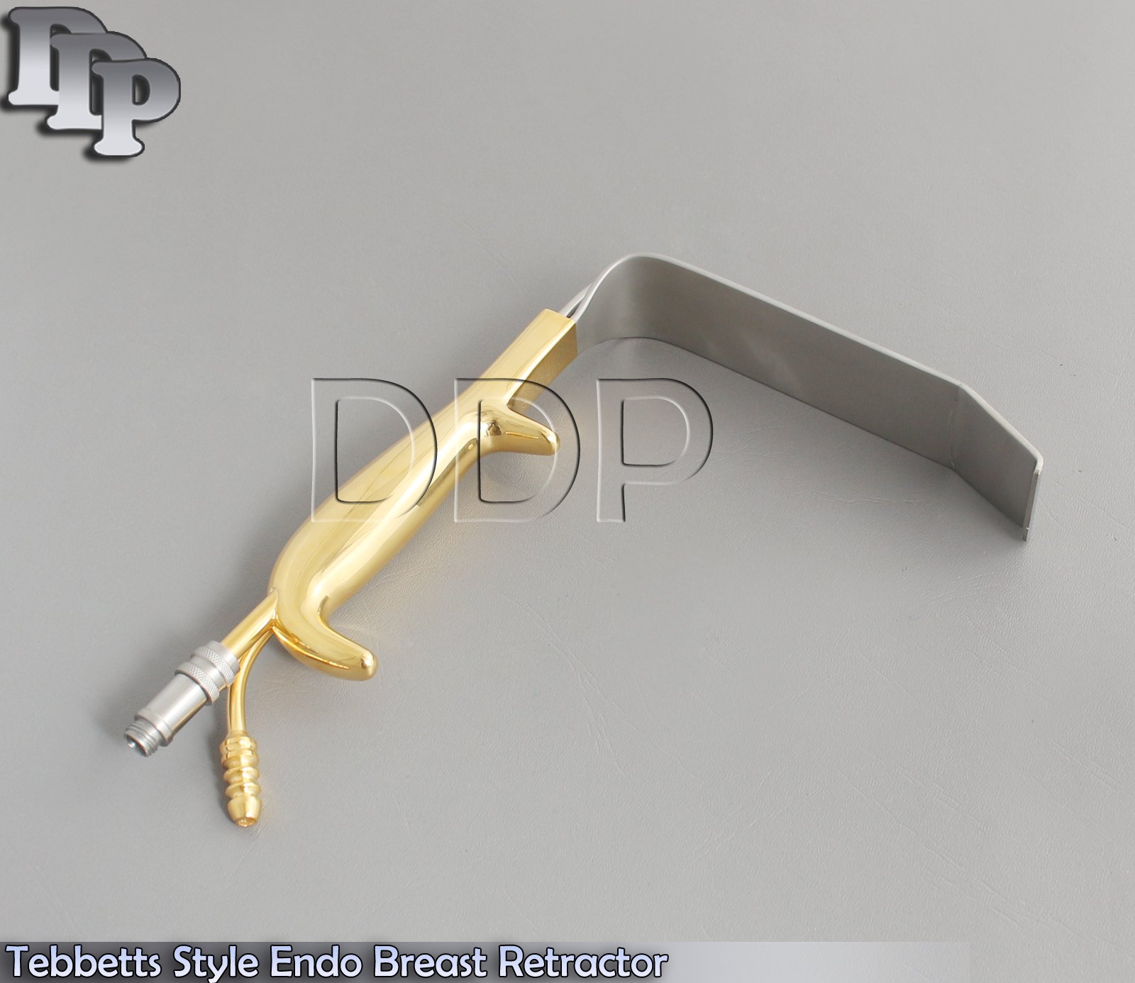 Tebbetts Style Endo Breast Retractor 80mm x 16mm, Fiberoptic Suction Tub BST-011 - Image 4