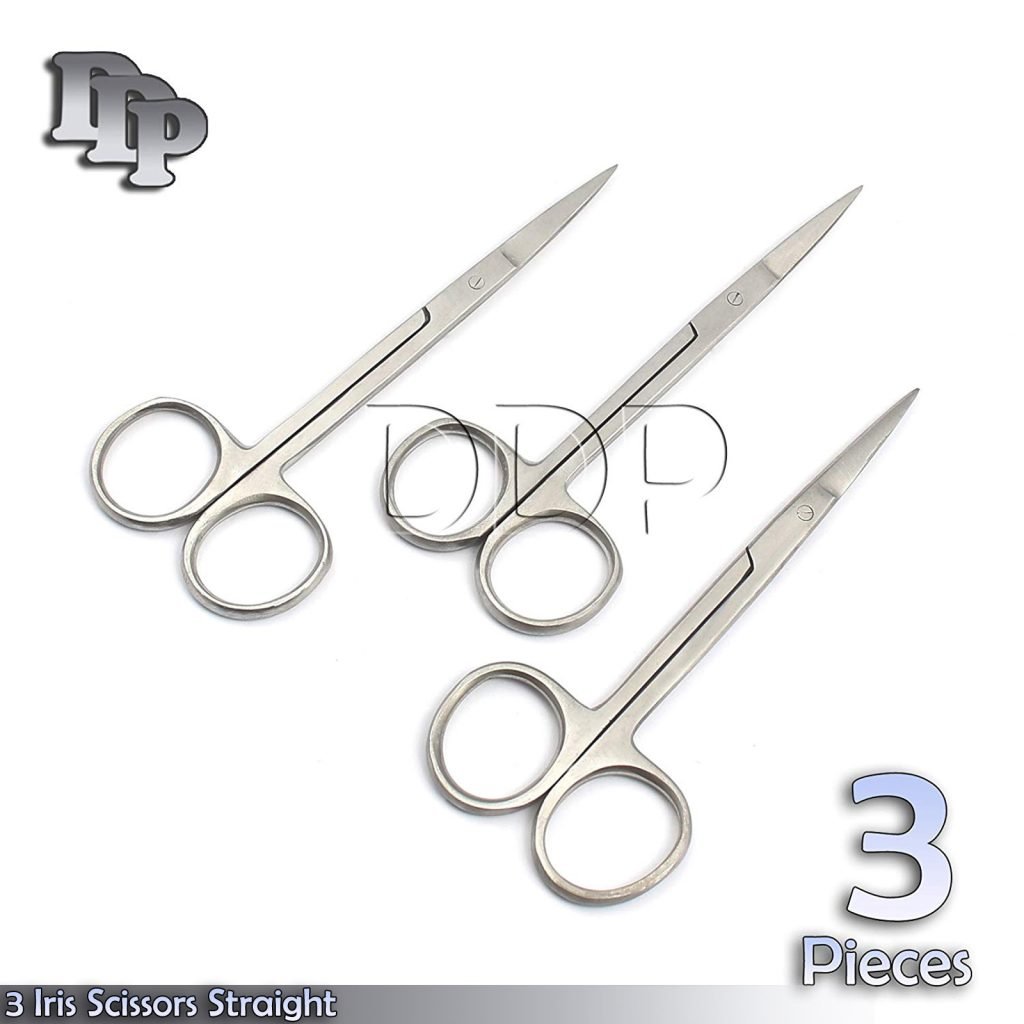 X3 Dental Iris Scissor Straight 4.5'' Surgical Vet Operating Dissecting Shears