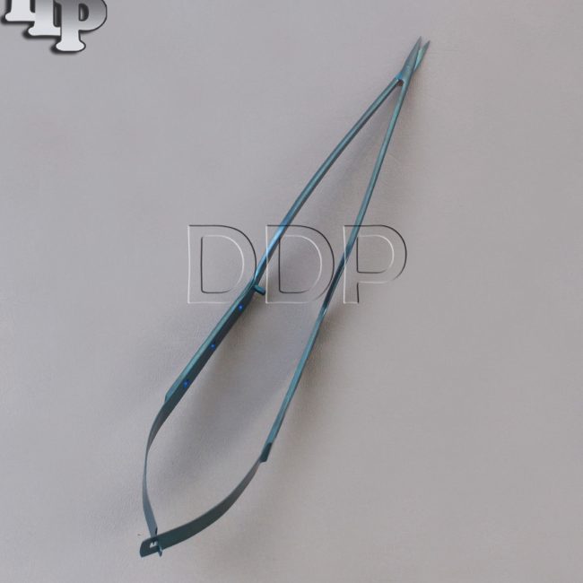 Yasargil Scissors 8.5" Blue Coated Curved Surgical Instruments