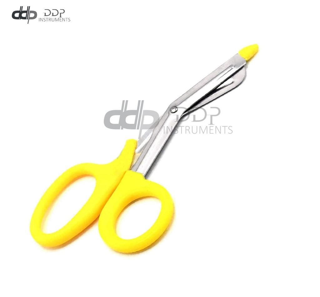 Yellow EMT Paramedic Bandage Shears Scissors 7.5" W/Plastic Color Probe