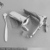03 Pcs Deal Large Collin+Grave Vaginal Speculum & Pin Wheel