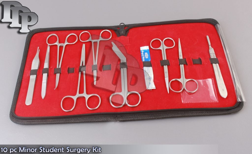 10 pc Minor Student Surgery Surgical Instruments kit