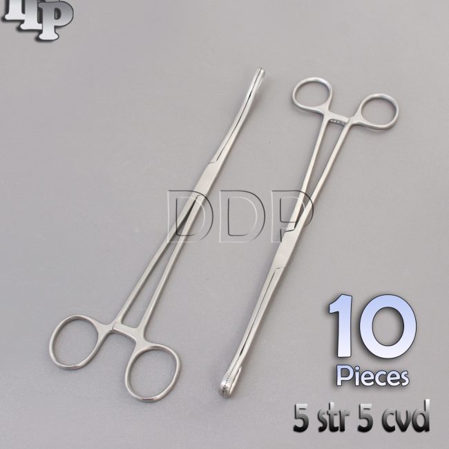 10 pcs foerster sponge holding forcep 9.5" Straight & Curved Surgical instrument