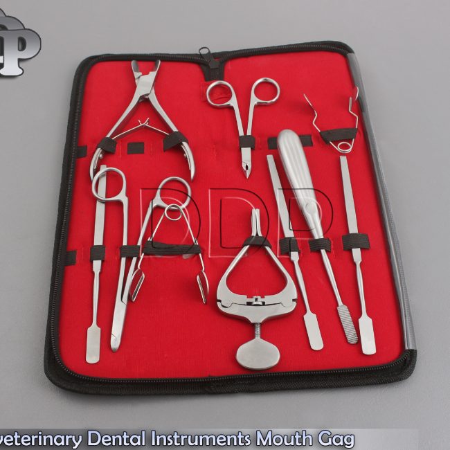 10 x veterinary Dental Instruments Mouth Gag ,Molar cutters Cheek Teeth Dilator