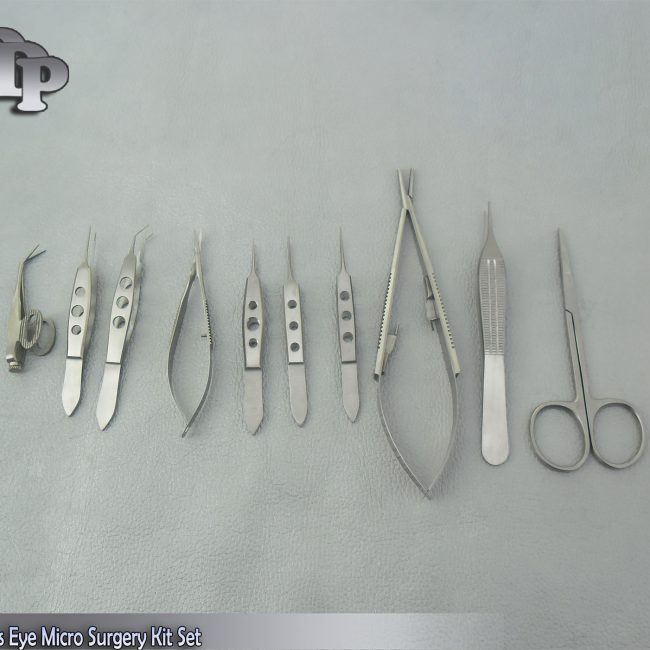 12 Pc O.R Grade Eye Micro Surgery Surgical Ophthalmic Instruments Kit Set EY-014