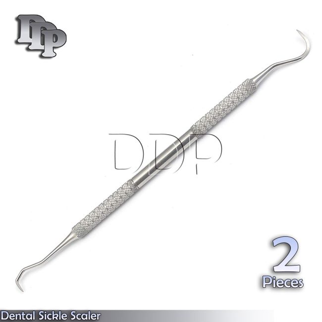 2 Dental Sickle Scaler Anterior Towner Jacquette U15-33 Dental Instruments