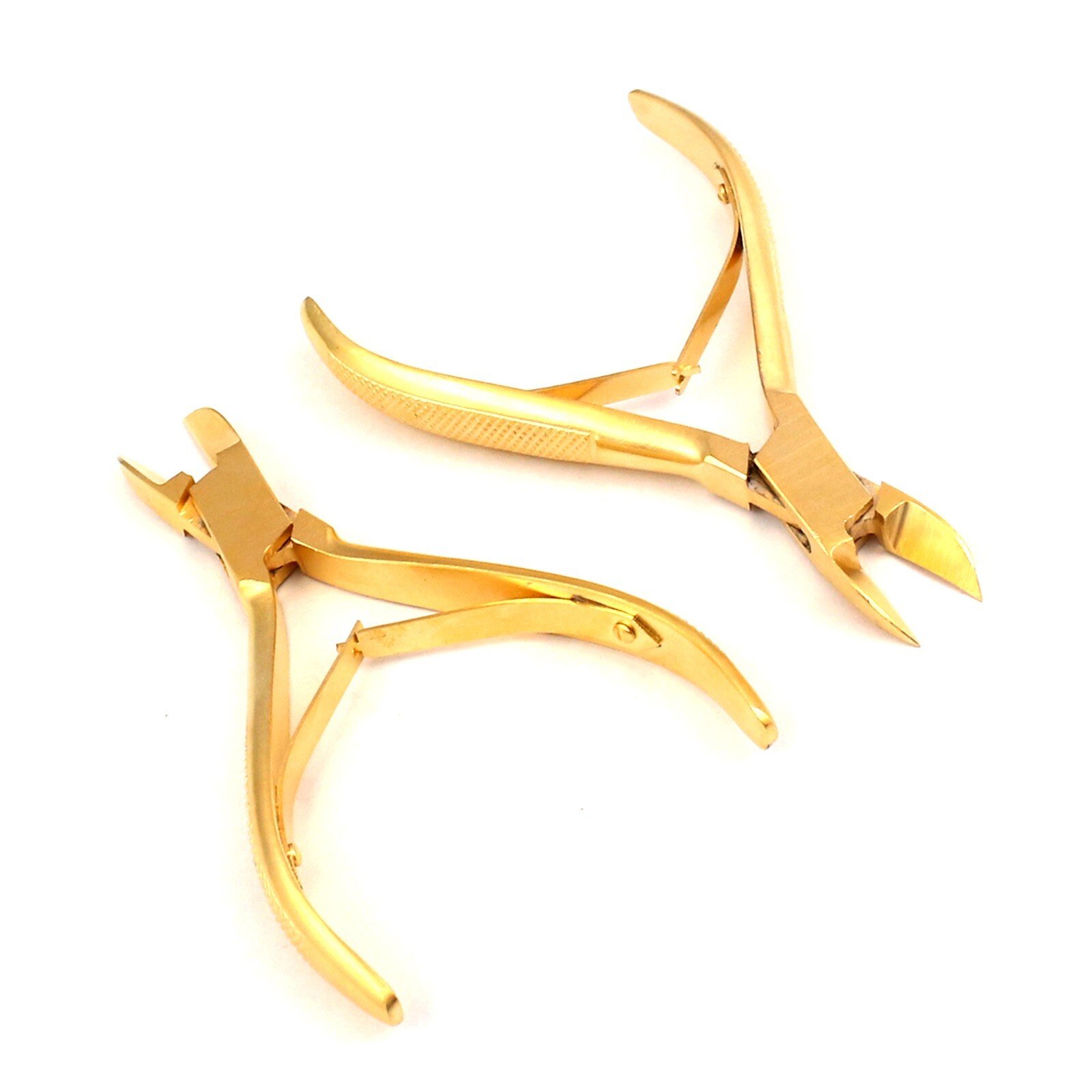 2 Pc Chiropody Toe Nail Clipper Cutter 5.5'' Full Gold Heavy Duty For Thick Nail