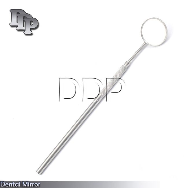 2 Pcs Dental Mouth Teeth Clean Mirror Handle Indirect Vision Reflect Light Tools