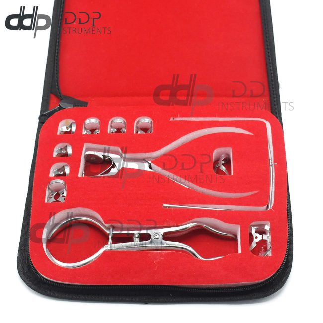 2 Set Of 12 Pieces Rubber Dam Starter Kit With Ainsworth Frame Clamps Dental Ins