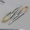 2 T/C CASTROVIEJO NEEDLE HOLDER CURVED+STRAIGHT TIP 9"