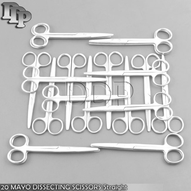 20 Mayo Scissors 5.5" Straight Surgical Instruments