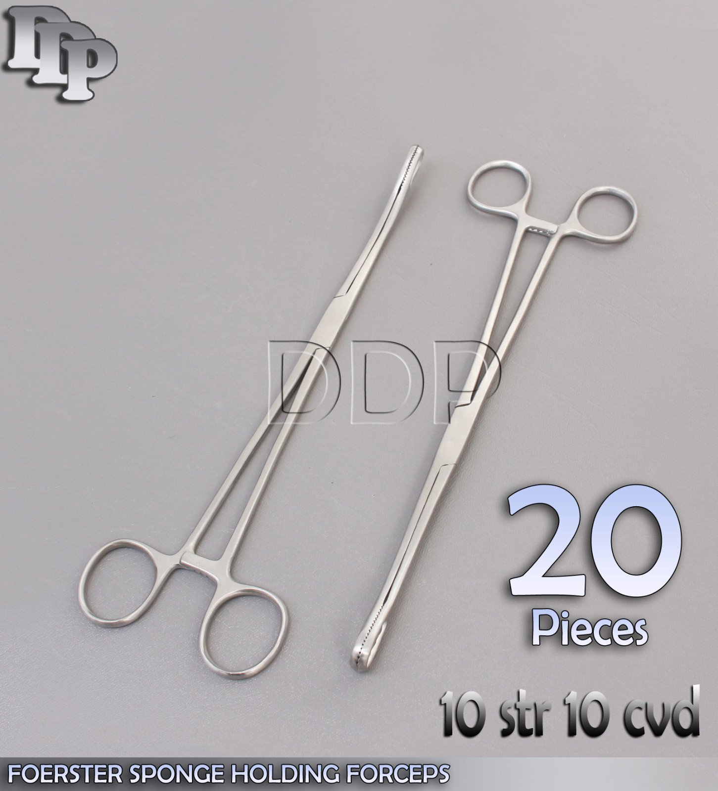 20 pcs foerster sponge holding forcep 9.5" Straight & Curved Surgical instrument - Image 4