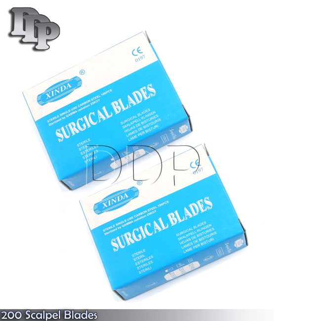 200 Scalpel Blades #20 Surgical Dental ENT Instruments