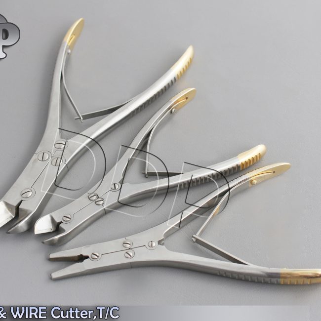 3 PIN & WIRE Cutter,T/C Jaw Orthopedic Surgical Pliers Veterinary Special Tools