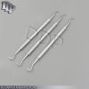 3 Pcs Jaquette Towner Scaler Plaque Remover Tarter Scraper Perio Tooth Care Set