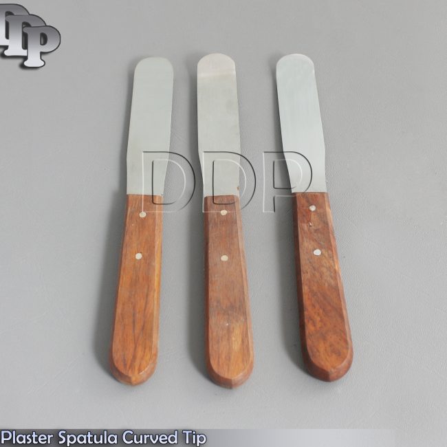 3 Plaster Spatula Curved Tip, Surgical Dental Tools