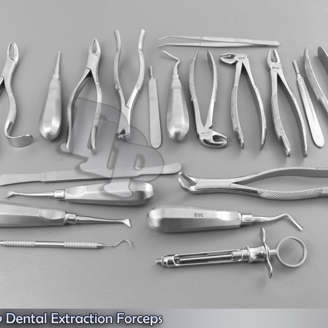 38 Pcs Oral Surgery Dental Extraction Forceps,Elevators,1 Rubber Dam Kit DN-2133