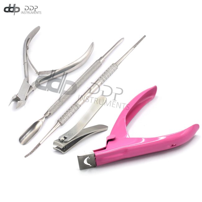 5-Stainless Nail Cuticle Spoon Remover Pusher Nipper Manicure Pedicure Bts-624