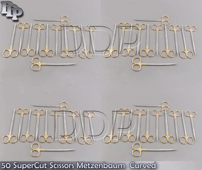 50 SuperCut Scissors Metzenbaum 5.5" Curved Surgical Dental Veterinary Instrumen