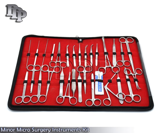 69 PC MINOR MICRO SURGERY SURGICAL VETERINARY DENTAL INSTRUMENTS STUDENT DS-854