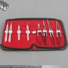 8 PCS O.R GRADE CASTROVIEJO NEEDLE HOLDERS+SCISSORS+SUTURE TYING FORCEPS KIT #3