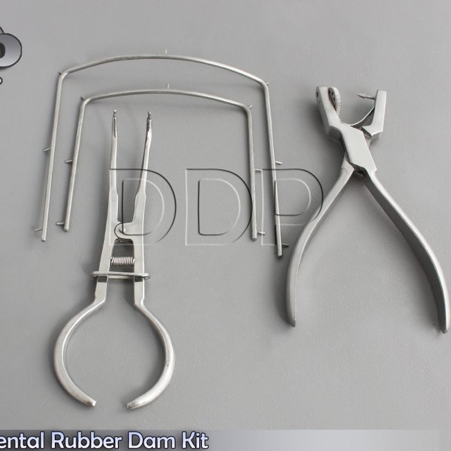 Basic Dental Rubber Dam Ainsworth+Pliers Stoke Clamp Forceps &Frames New DN-2131