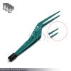 Bayonet Bipolar Forceps 7.5" Green Electrosurgical Instruments EL-045