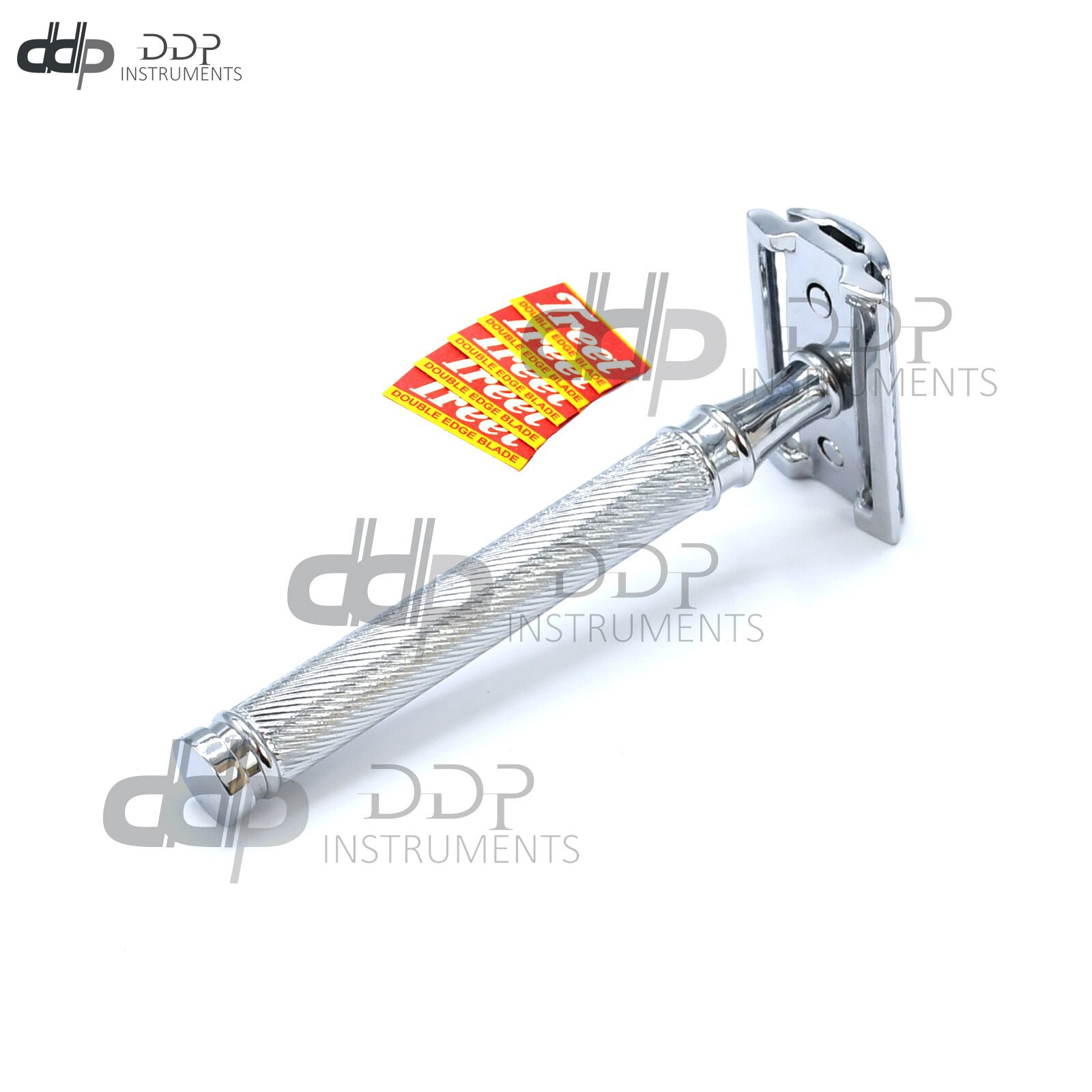 Classic Double Edge Safety Razor 4" (5) Blades BTS-320 - Image 3