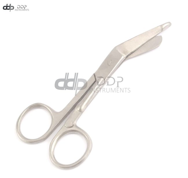 DDP Lister Bandage Scissors 4 1/2" With Pocket Clip, Stainless Steel