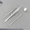 DENTAL TARTER SCRAPER AND REMOVER SET OF 3 PCS(COLLEGE TWEEZER+SCALER+MIRROR)