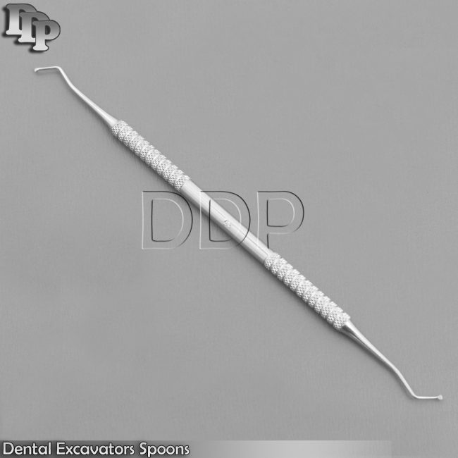 Dental Excavator Spoons 1.5mm Restorative 63/64 Double Ended Steel Instruments