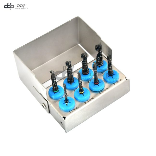 Dental Implant Drill Kit 8Pc Set External Irrigation Surgical Bur Holder DN-2337