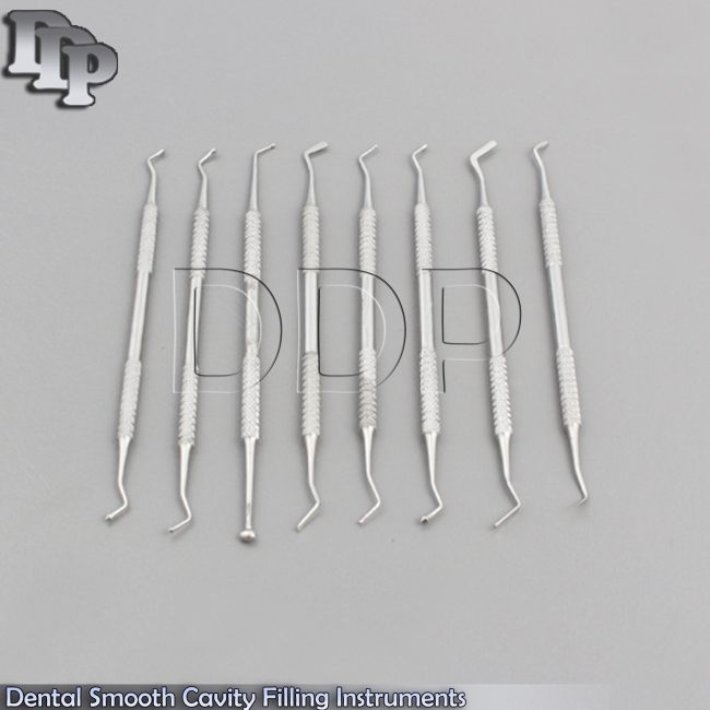 Dental Smooth Cavity Filling Instruments Pluggers Condensers Lab Kit