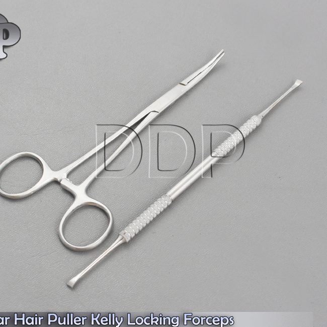 Dog Ear Hair Puller Kelly Locking Forceps 5.5'' Teeth Cleaning Calculus Remover