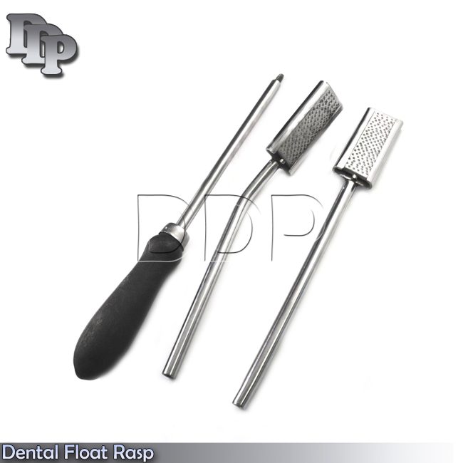 Equine Horse Dental Teeth Floats Rasps Straight + Angled Adjustable Black Handle