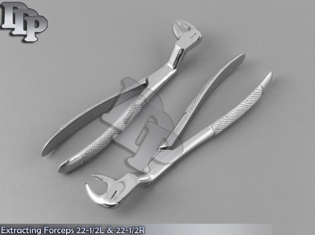 Extracting Forceps 22-1/2L & 22-1/2R Dental Instruments