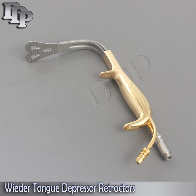 Fiber-optic Wieder Tongue Depressor Retractors 40mm x105mm BST-016