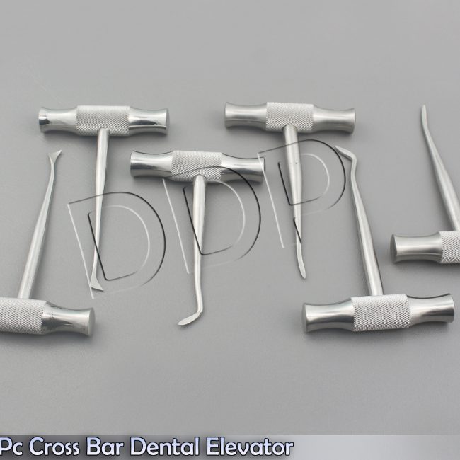GERMAN 6 PC CROSS BAR DENTAL EXTRACTING EXTRACTION WINTER ROOT SURGERY ELEVATOR