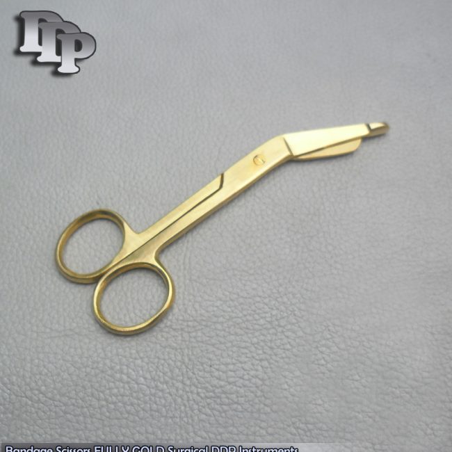 Golden Bandage Scissor Nurse EMS Surgical Instrument 5.5"