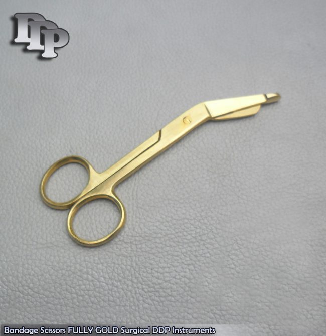 Golden Bandage Scissor Nurse EMS Surgical Instrument 5.5"