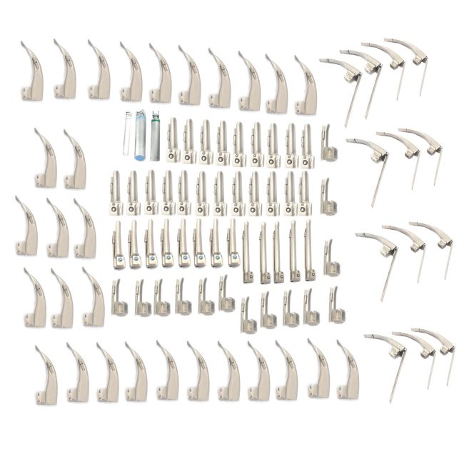 Laryngoscope Mac +Miller + Macoy EMT Anesthesia SET 90 BLADE + 3 HANDLE