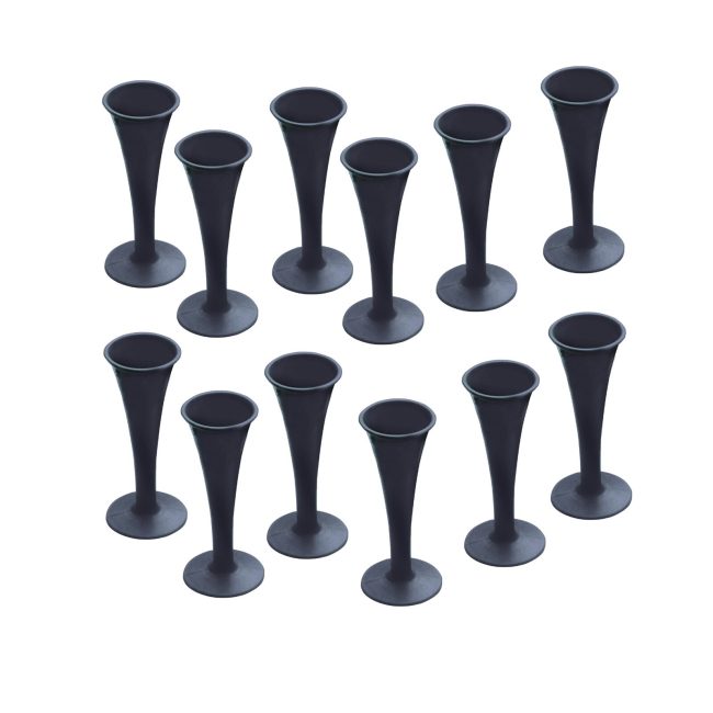 Lot Of 12 Pcs Pinard Fetal Stethoscope Black Color Plastic Surgical Medical Inst