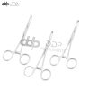 Lot of 3 Pieces Allis Tissue Clamp Forceps 7'' 4x5 Teeth Economy Grade S.Steel