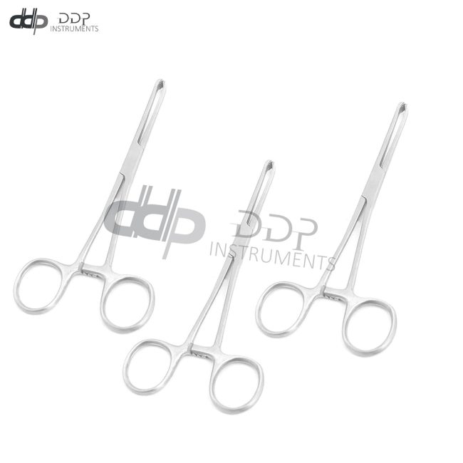 Lot of 3 Pieces Allis Tissue Clamp Forceps 7'' 4x5 Teeth Economy Grade S.Steel